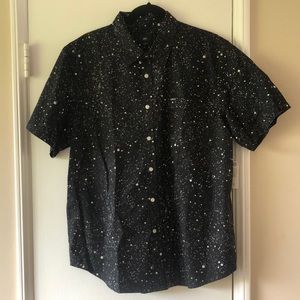 NWT Obey Short Sleeve Button Down L